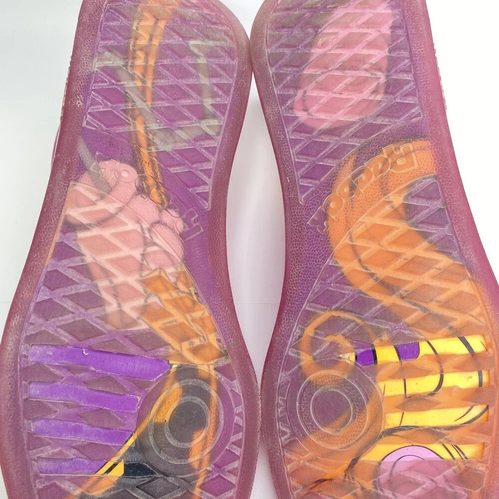 Reebok The Jetsons Flintstones Shoes Sneakers Mens Size 11 Purple Yellow Collab